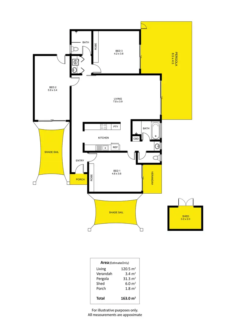 Floorplan of Homely house listing, 96B Tiparra Avenue, Park Holme SA 5043