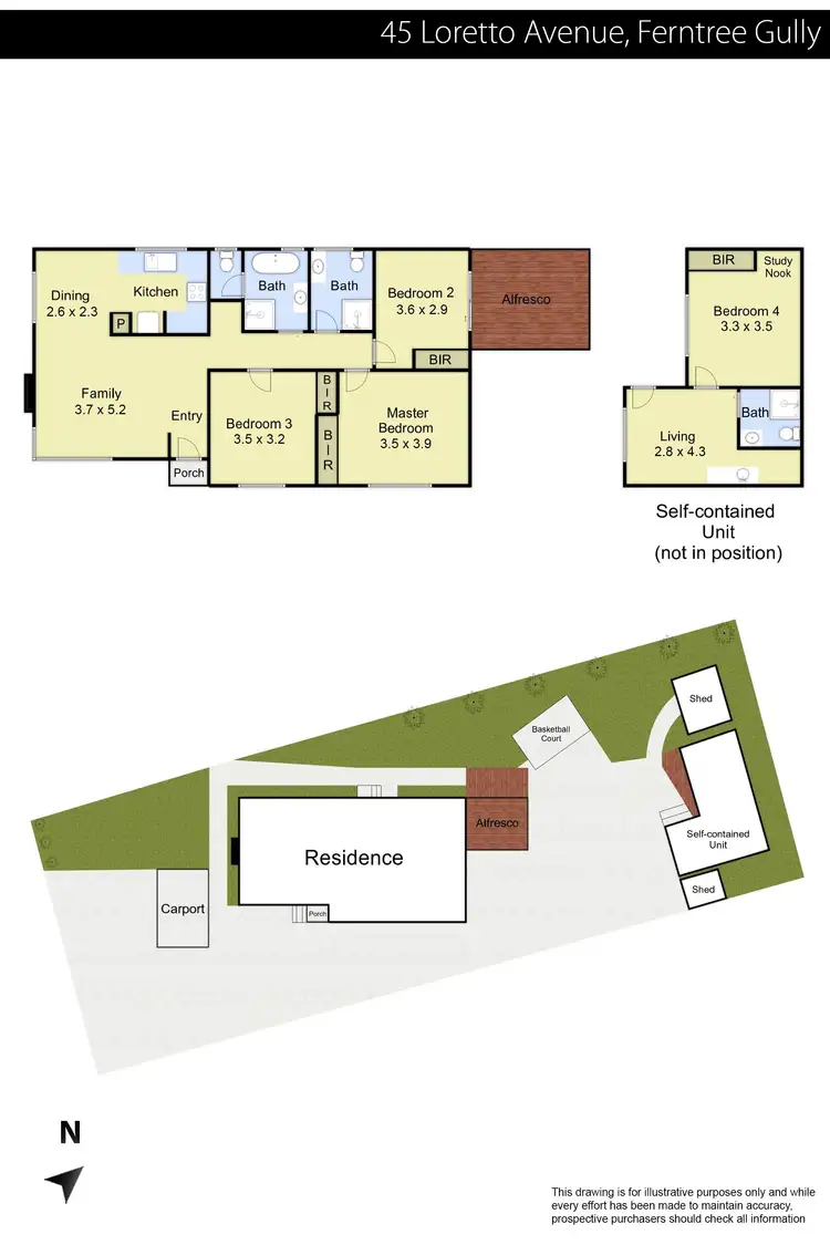 Floorplan of Homely house listing, 45 Loretto Avenue, Ferntree Gully VIC 3156