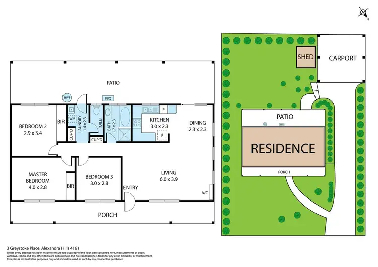 Floorplan of Homely house listing, 3 Greystoke Place, Alexandra Hills QLD 4161