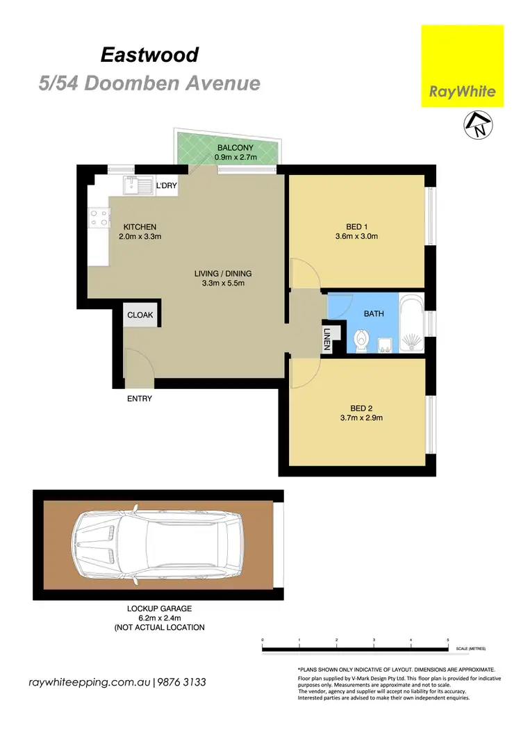 Floorplan of Homely unit listing, 5/54 Doomben Avenue, Eastwood NSW 2122
