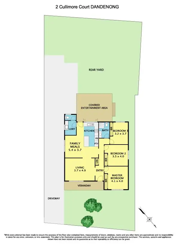 Floorplan of Homely house listing, 2 Cullimore Court, Dandenong VIC 3175