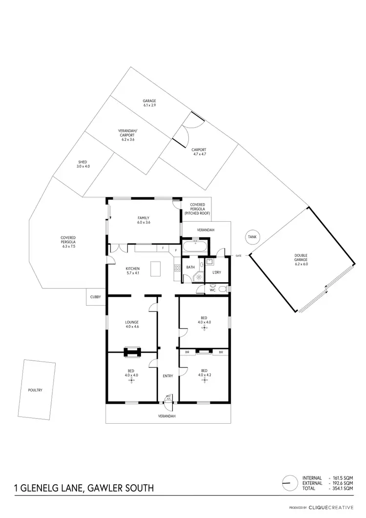 Floorplan of Homely house listing, 1 Glenelg Lane, Gawler South SA 5118