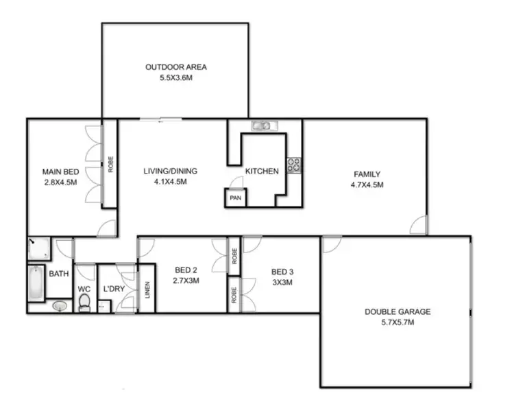 Floorplan of Homely house listing, 5 Darmstadt Court, Kearneys Spring QLD 4350