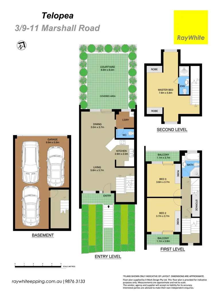 Floorplan of Homely townhouse listing, 3/9-11 Marshall Road, Telopea NSW 2117