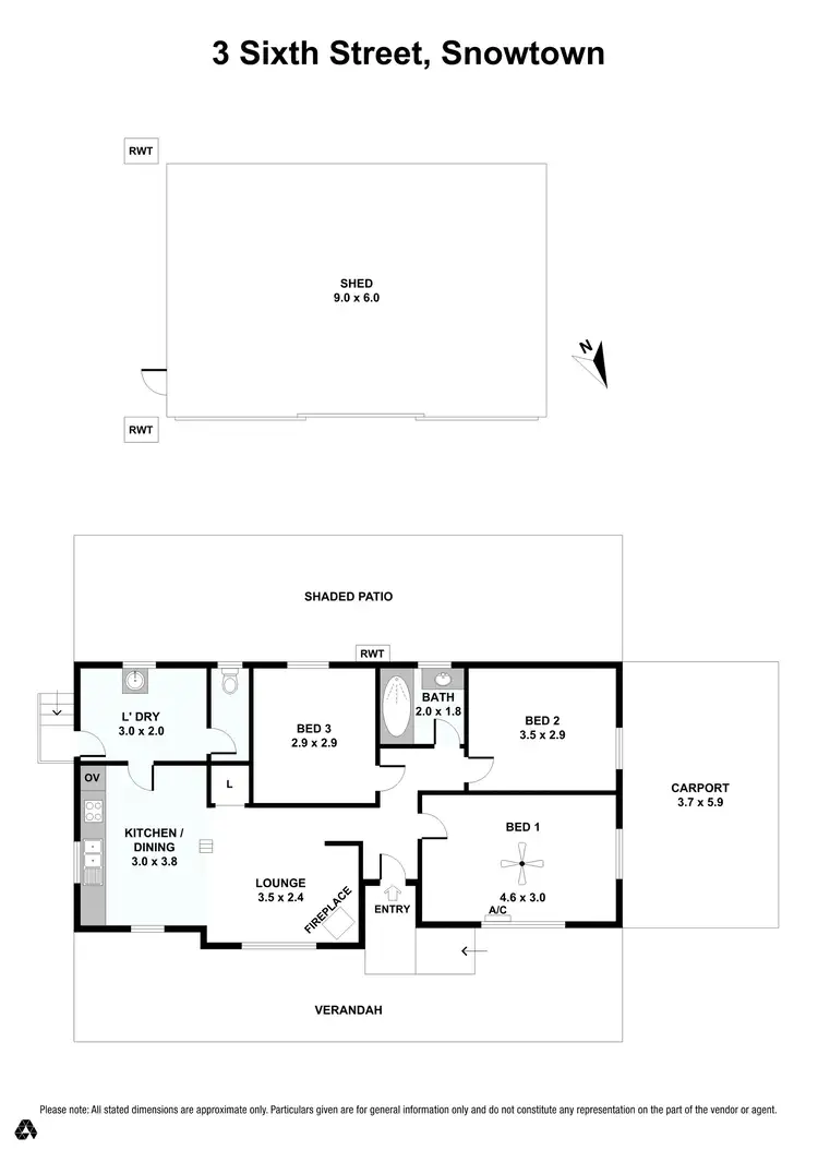 Floorplan of Homely house listing, 3 Sixth Street, Snowtown SA 5520