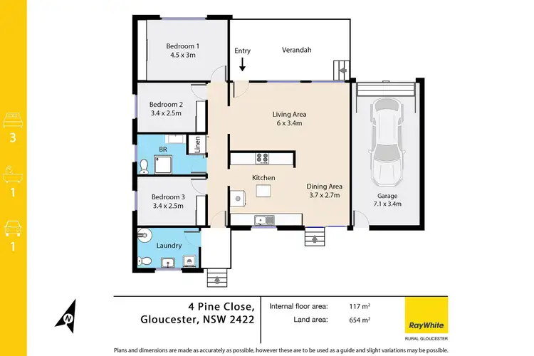 Floorplan of Homely house listing, 4 Pine Close, Gloucester NSW 2422