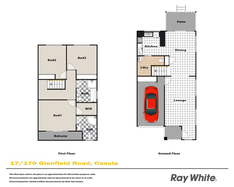 Floorplan of Homely townhouse listing, 17/170 Glenfield Road, Casula NSW 2170