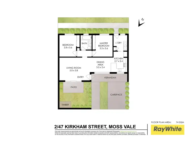 Floorplan of Homely unit listing, 2/47 Kirkham Street, Moss Vale NSW 2577