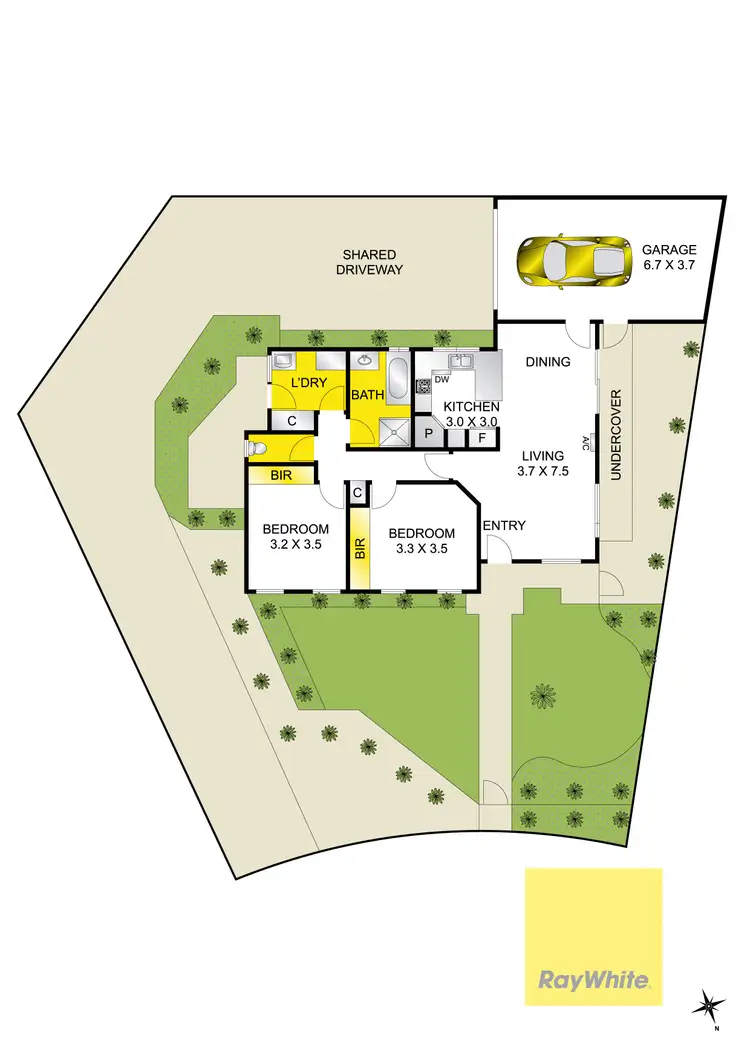 Floorplan of Homely unit listing, 1/15 Arbour Grove, Belmont VIC 3216