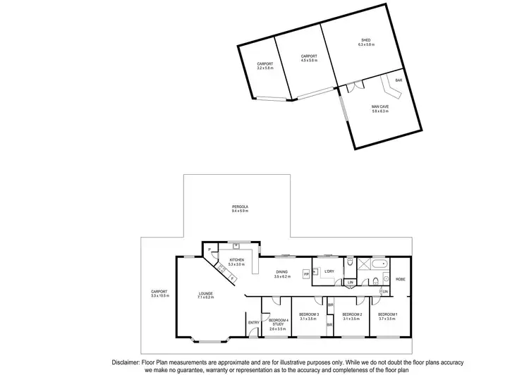 Floorplan of Homely house listing, 202 Ruwoldt Road, Yahl SA 5291