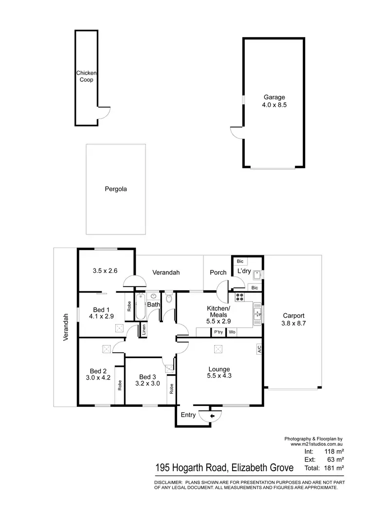 Floorplan of Homely house listing, 195 Hogarth Road, Elizabeth Grove SA 5112