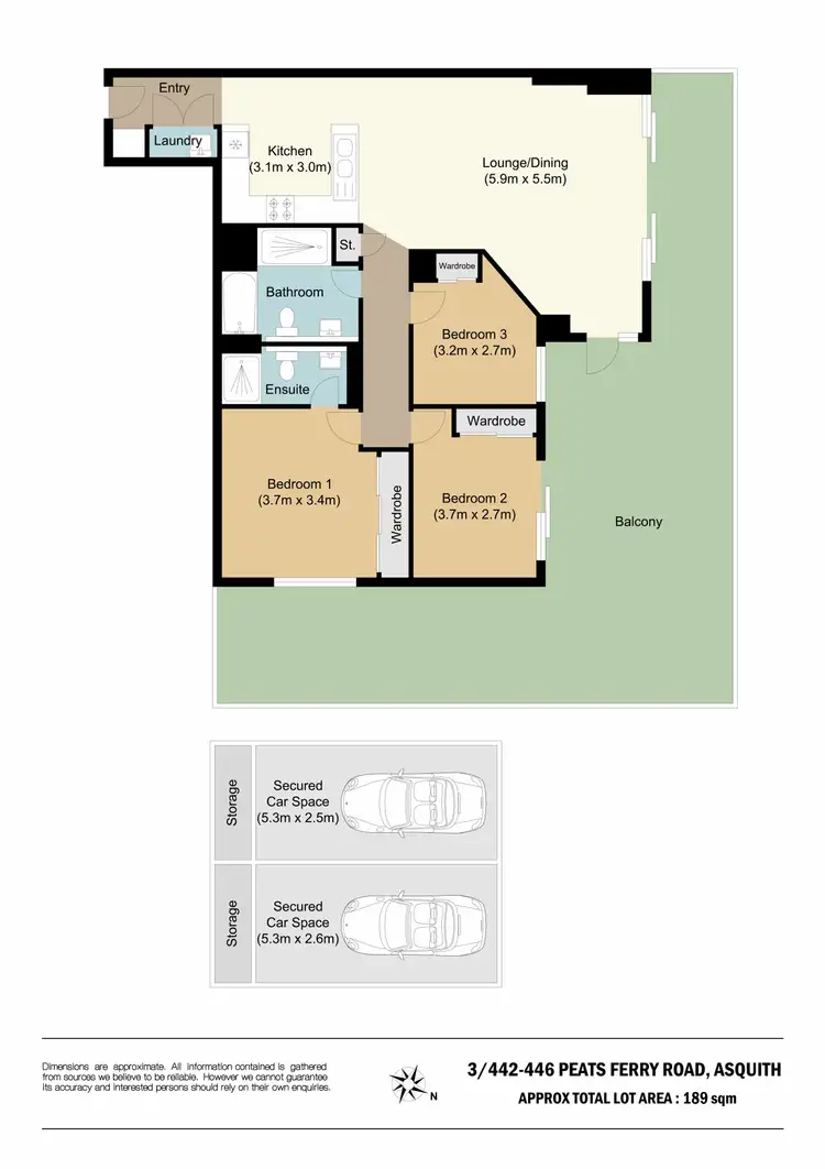 Floorplan of Homely apartment listing, G03/442-446 Peats Ferry Road, Asquith NSW 2077