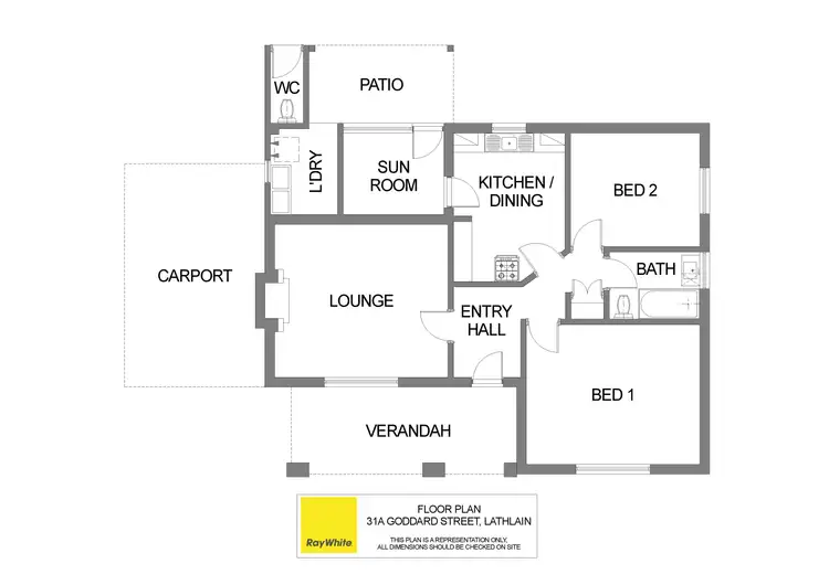 Floorplan of Homely house listing, 31A Goddard Street, Lathlain WA 6100