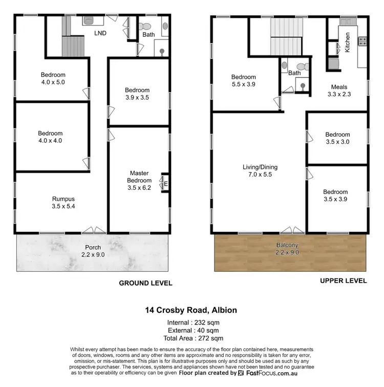 Floorplan of Homely house listing, 14 Crosby Road, Albion QLD 4010