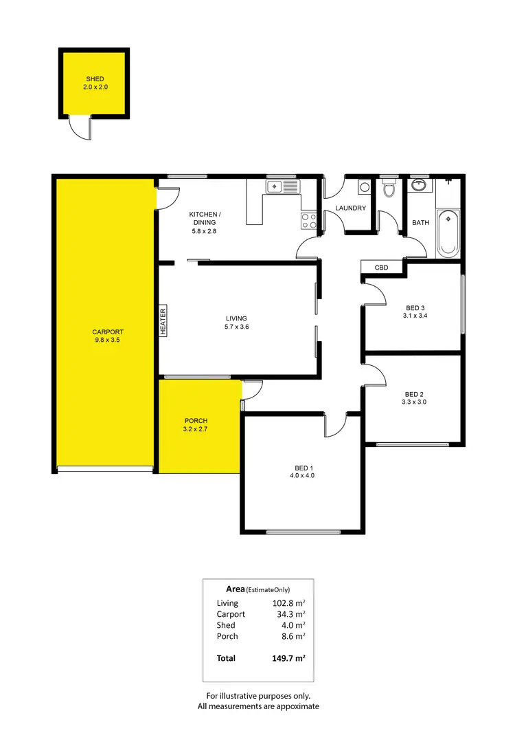 Floorplan of Homely house listing, 15 Rex Avenue, Klemzig SA 5087