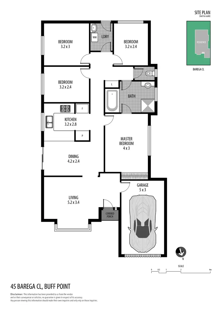 Floorplan of Homely house listing, 45 Barega Close, Buff Point NSW 2262