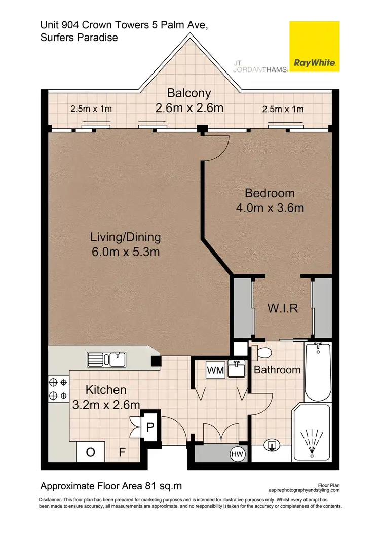 Floorplan of Homely apartment listing, 904/5-19 Palm Avenue, Surfers Paradise QLD 4217