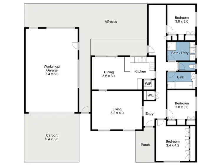 Floorplan of Homely house listing, 25 Perth Street, Benalla VIC 3672