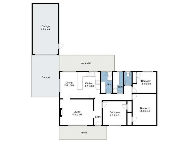 Floorplan of Homely house listing, 65 Thomas Street, Benalla VIC 3672