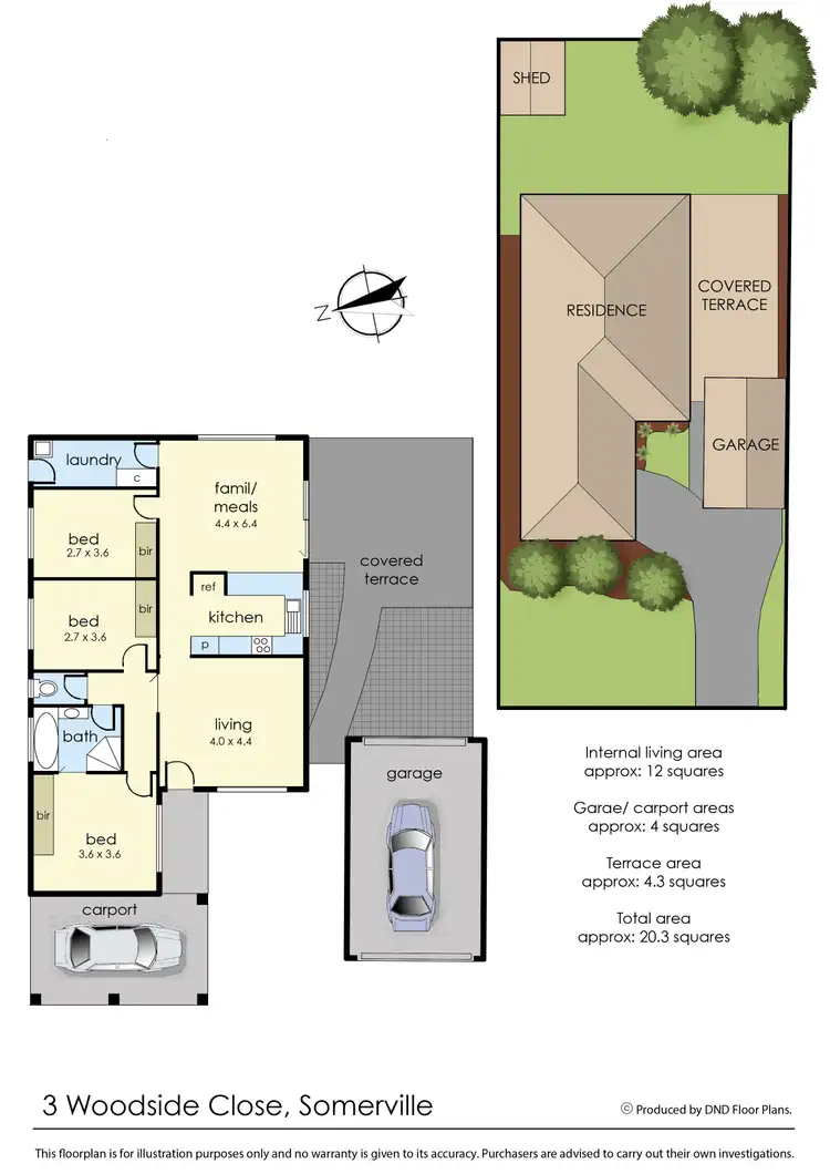 Floorplan of Homely house listing, 3 Woodside Close, Somerville VIC 3912
