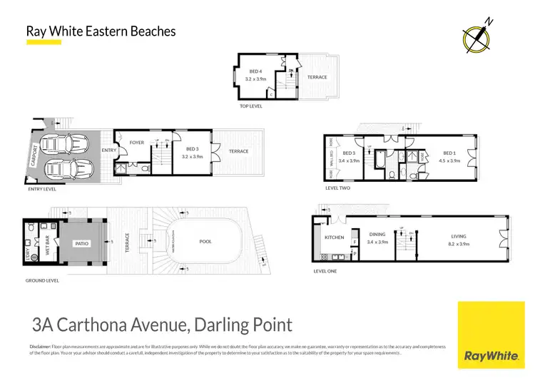 Floorplan of Homely house listing, 3A Carthona Avenue, Darling Point NSW 2027