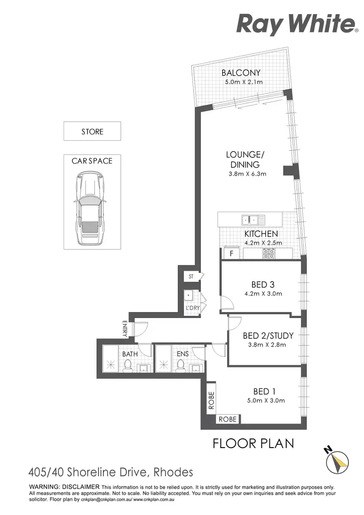 Floorplan of Homely apartment listing, A405/40 Shoreline Drive, Rhodes NSW 2138