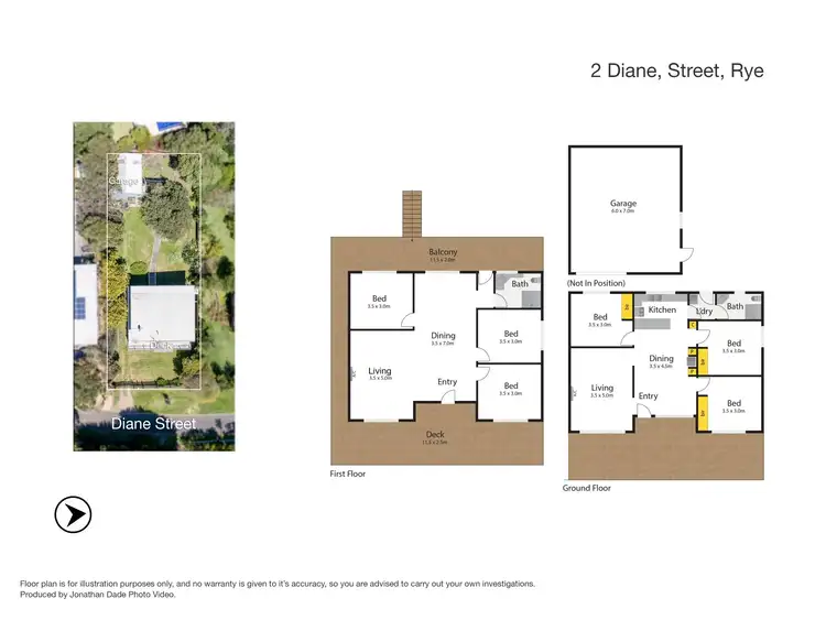 Floorplan of Homely house listing, 2 Diane Street, Rye VIC 3941