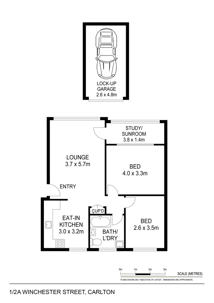 Floorplan of Homely apartment listing, 1/2a Winchester Street, Carlton NSW 2218