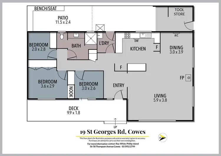 Floorplan of Homely house listing, 19 St Georges Road, Cowes VIC 3922