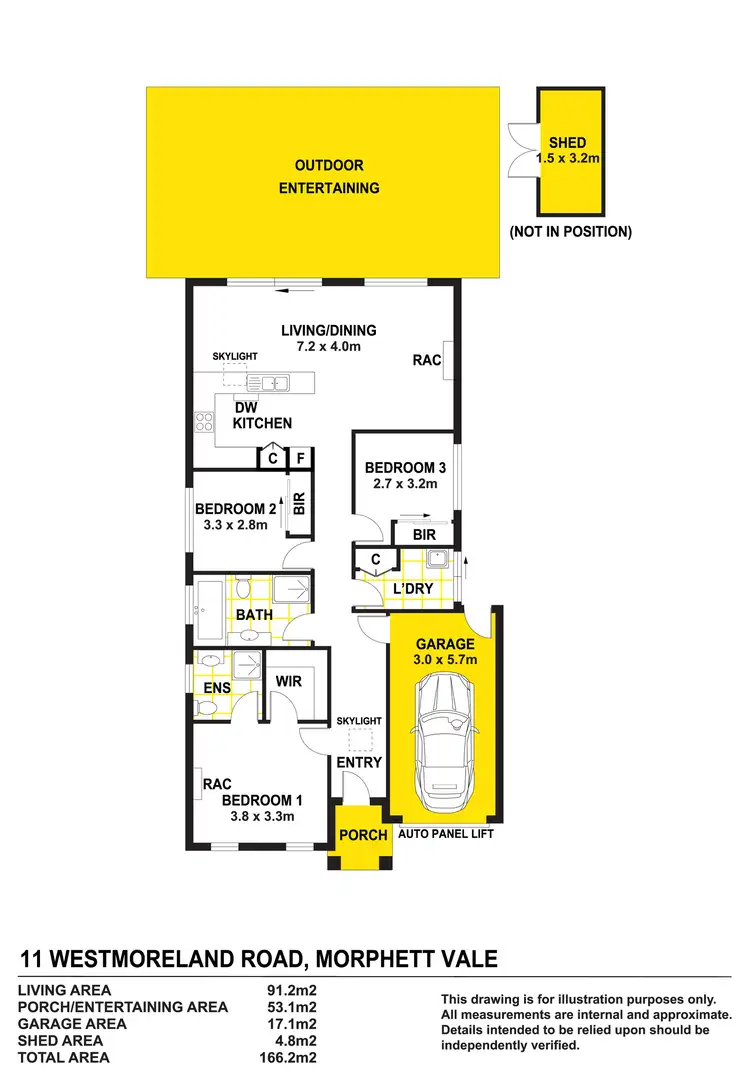 Floorplan of Homely house listing, 11 Westmoreland Road, Morphett Vale SA 5162