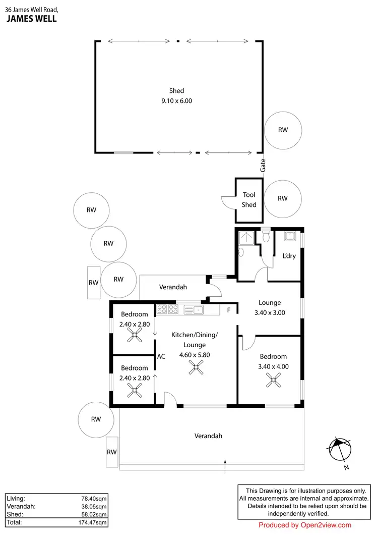 Floorplan of Homely house listing, 36 James Well Road, James Well SA 5571