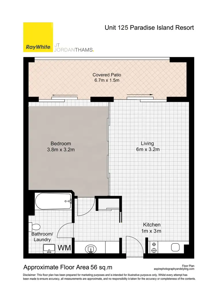 Floorplan of Homely apartment listing, 125/1-8 Paradise Island, Surfers Paradise QLD 4217