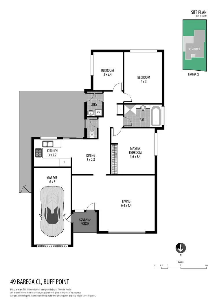 Floorplan of Homely house listing, 49 Barega Close, Buff Point NSW 2262