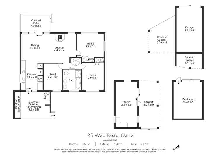 Floorplan of Homely house listing, 28 Wau Road, Darra QLD 4076