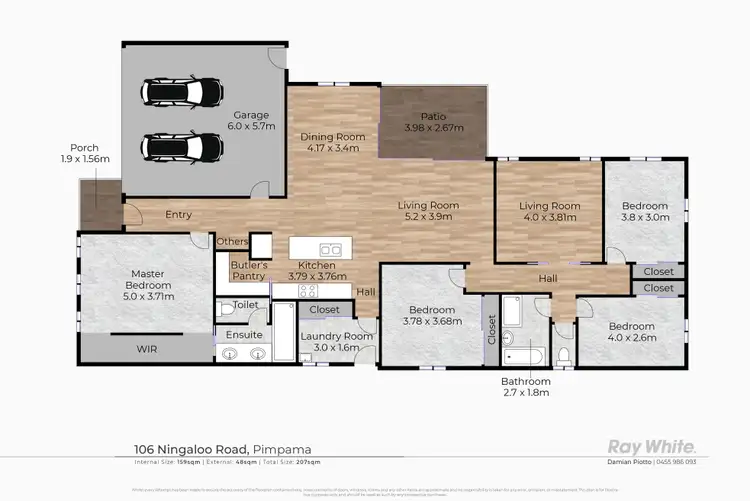 Floorplan of Homely house listing, 106 Ningaloo Drive, Pimpama QLD 4209