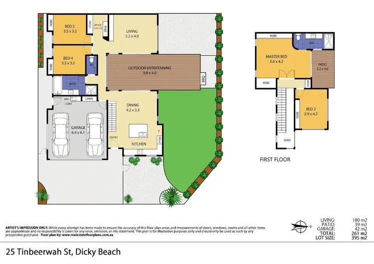 Floorplan of Homely house listing, 25 Tinbeerwah Street, Dicky Beach QLD 4551