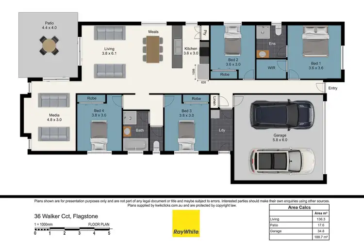 Floorplan of Homely house listing, 36 Walker Circuit, Flagstone QLD 4280