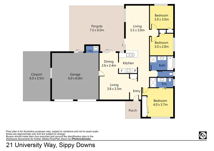 Floorplan of Homely house listing, 21 University Way, Sippy Downs QLD 4556