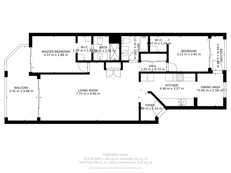 Floorplan of Homely house listing, E27/1 Great hall Drive, Miami QLD 4220