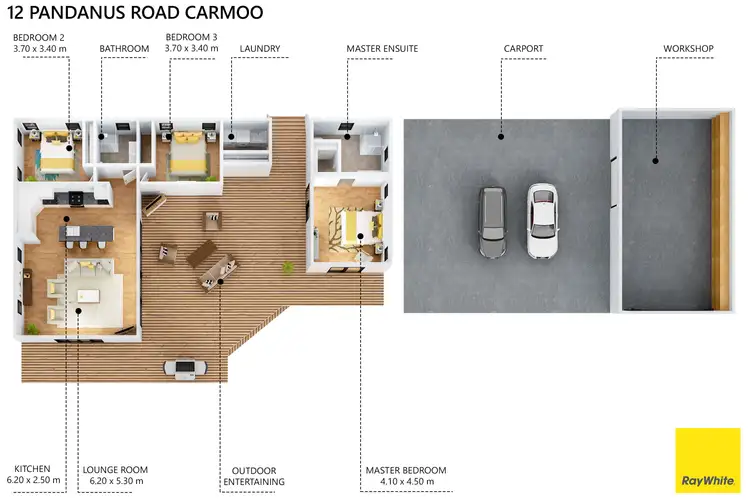 Floorplan of Homely house listing, 12 Pandanus Road, Carmoo QLD 4852