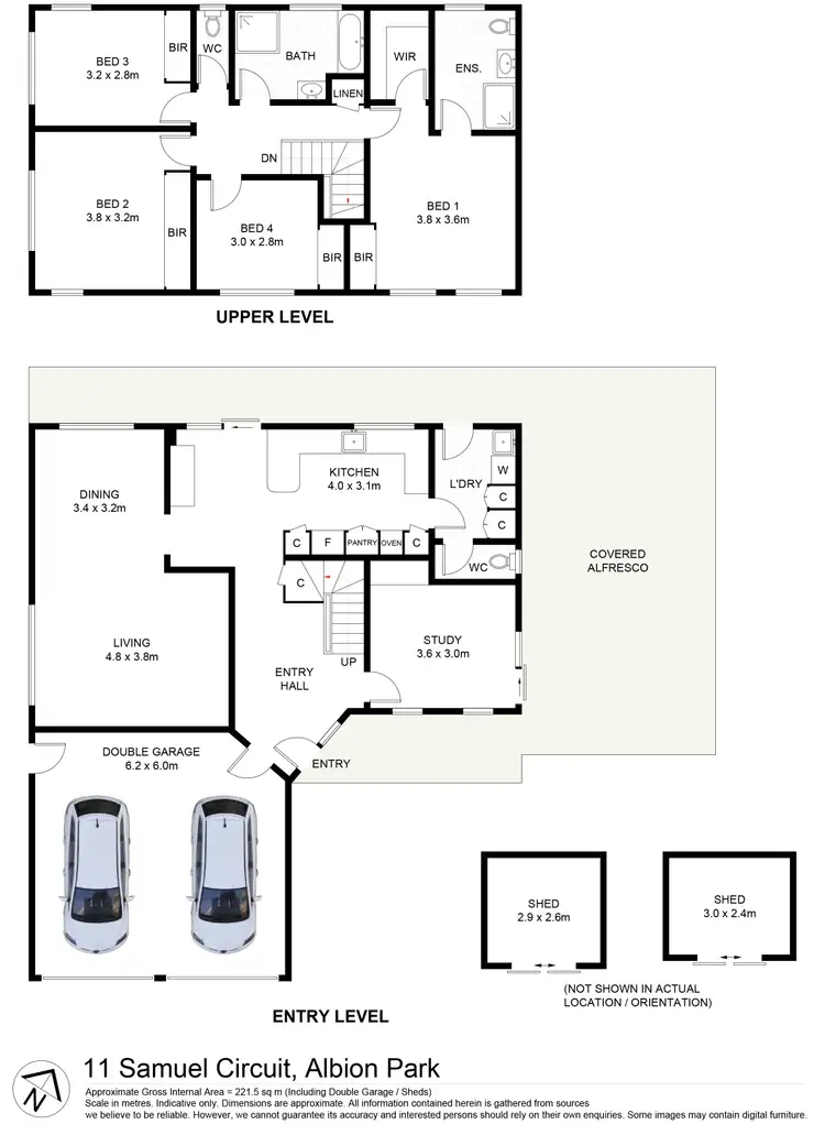 Floorplan of Homely house listing, 11 Samuel Circuit, Albion Park NSW 2527