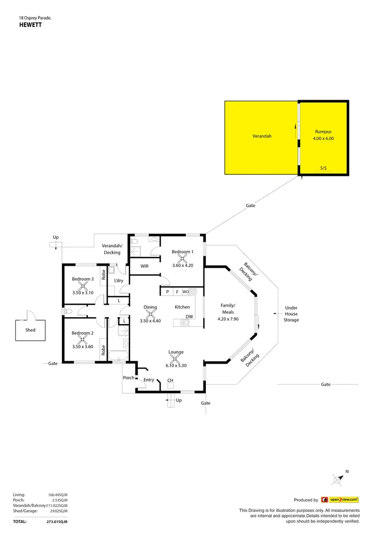 Floorplan of Homely house listing, 18 Osprey Parade, Hewett SA 5118