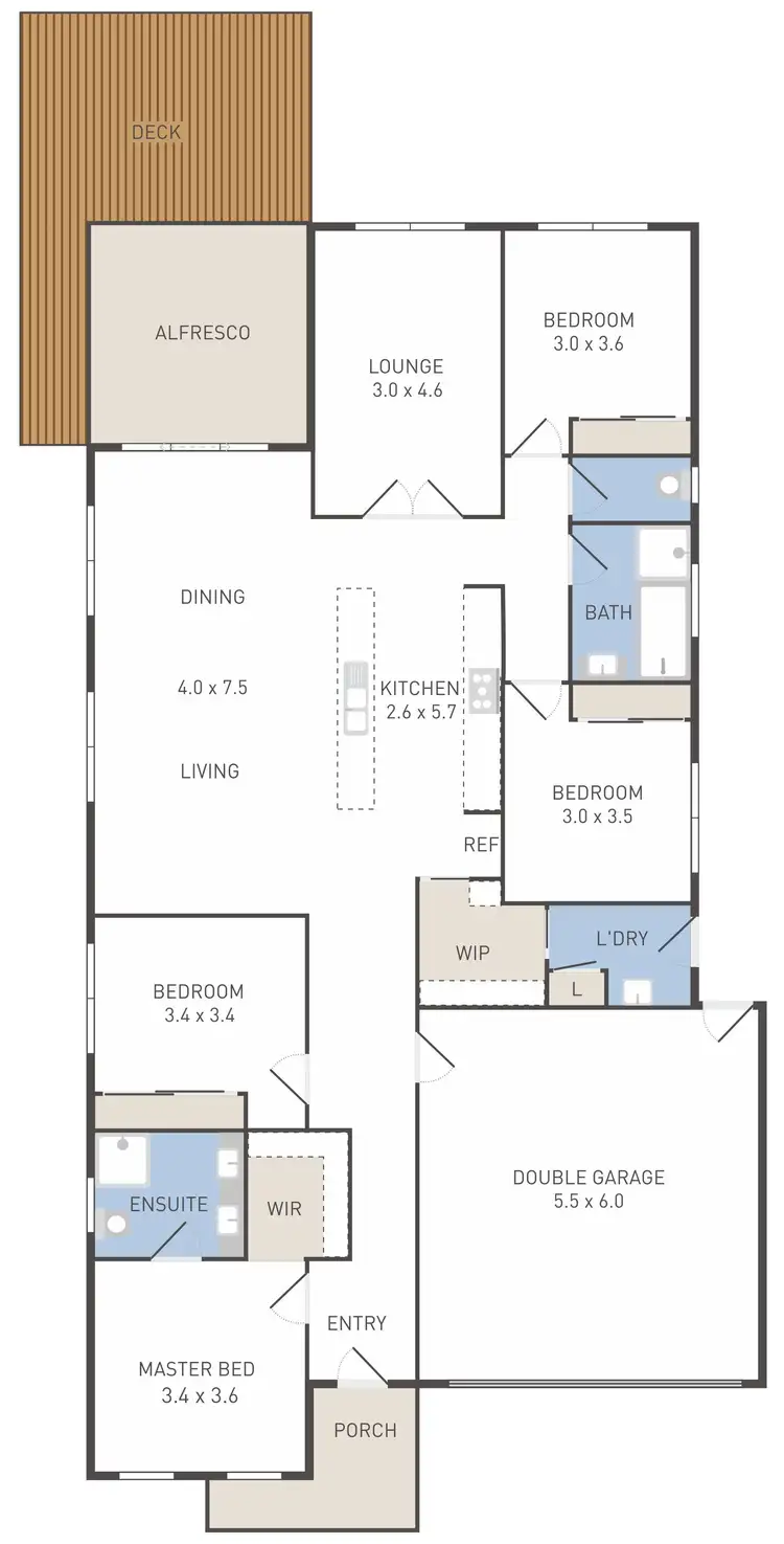 Floorplan of Homely house listing, 7 Mansfield Drive, Werribee VIC 3030