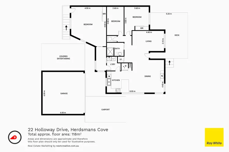Floorplan of Homely house listing, 22 Holloway Drive, Herdsmans Cove TAS 7030