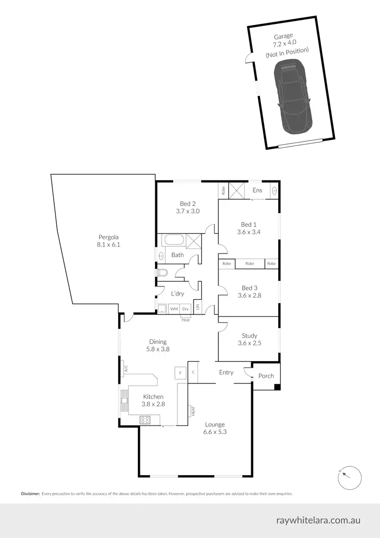 Floorplan of Homely house listing, 6 Cameron Crescent, Lara VIC 3212