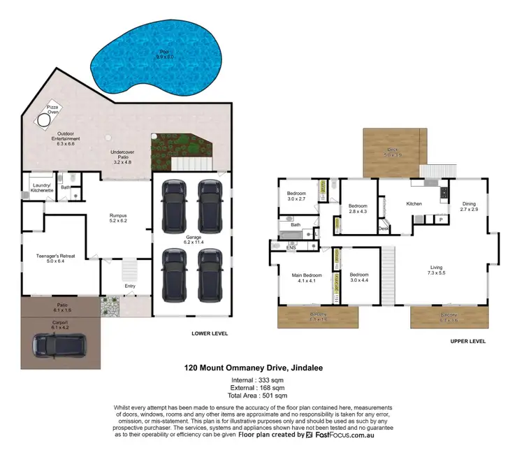 Floorplan of Homely house listing, 120 Mount Ommaney Drive, Jindalee QLD 4074