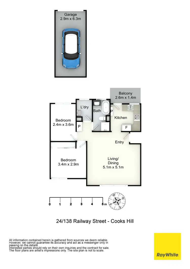 Floorplan of Homely apartment listing, 24/138 Railway Street, Cooks Hill NSW 2300