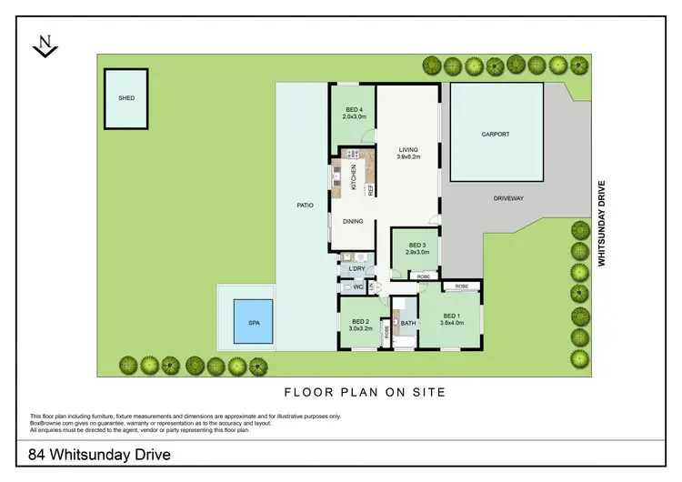 Floorplan of Homely house listing, 84 Whitsunday Drive, Kirwan QLD 4817