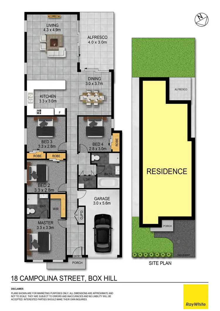 Floorplan of Homely house listing, 18 Campolina Street, Box Hill NSW 2765