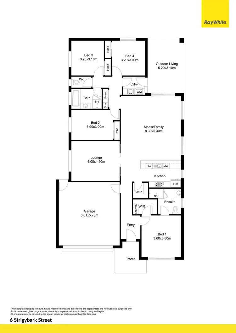 Floorplan of Homely house listing, 6 Stringybark Street, Mansfield VIC 3722